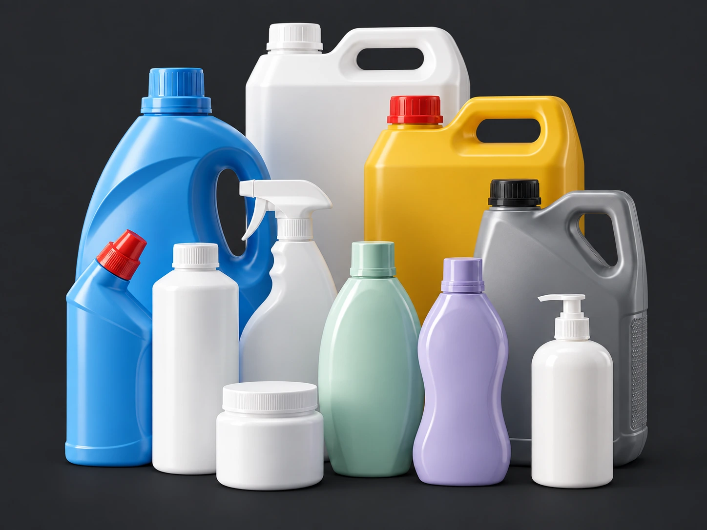 Daily chemical blow molded products