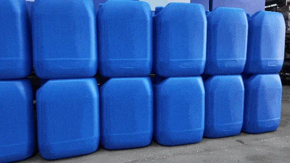 Blue containers from the source production sequence